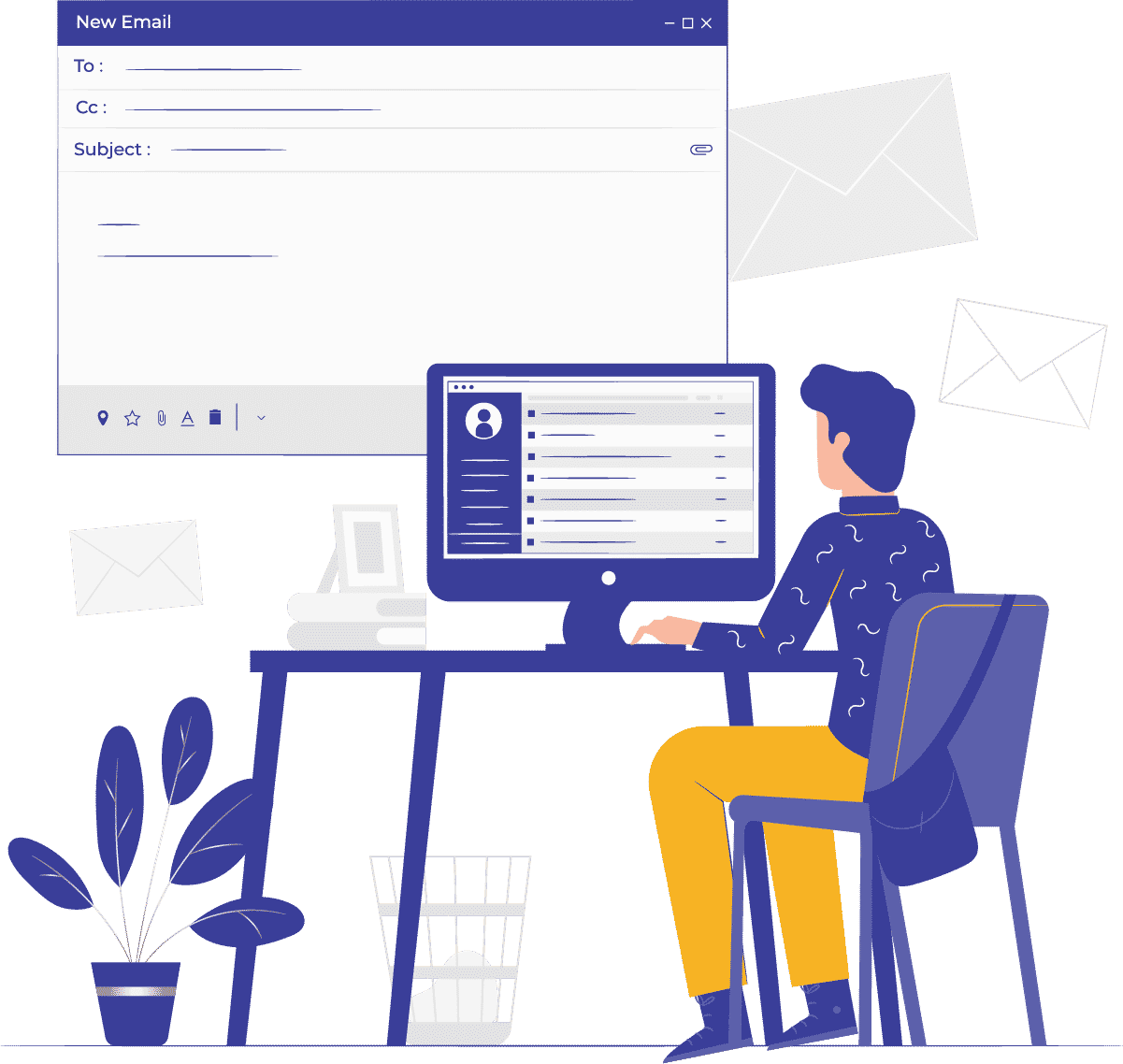 Contact illustration